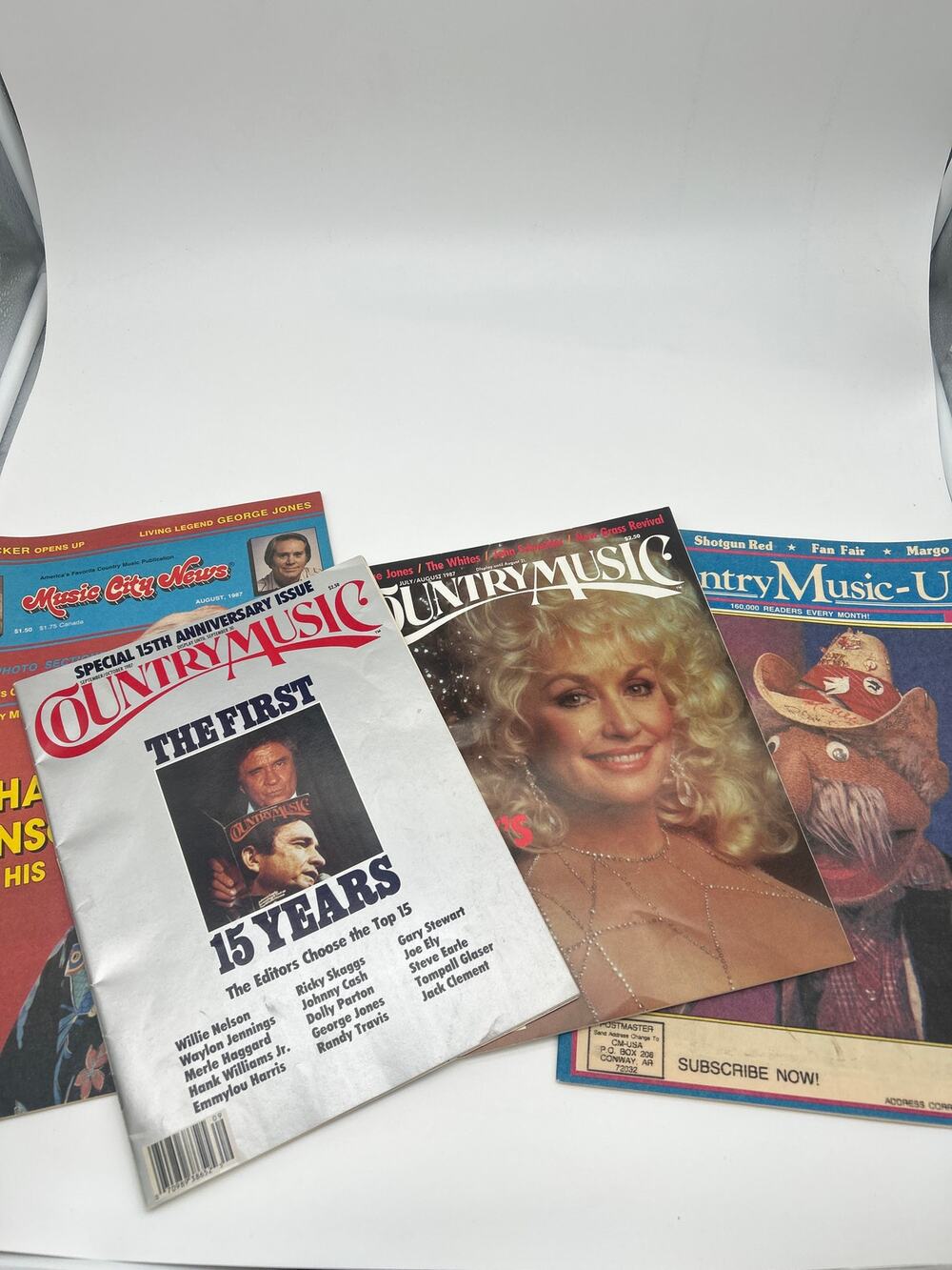 Vintage 1987 Country Music Mag Lot Dolly Parton Shotgun Red Music City News